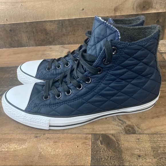 Converse All Star High Top Navy Mens Sz 8 - Picture 5 of 9